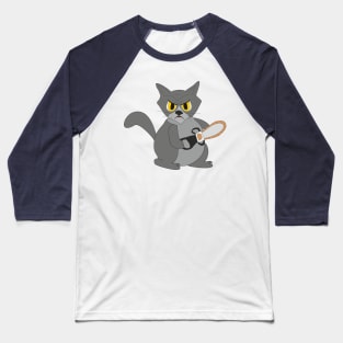 Cat with a chainsaw Baseball T-Shirt